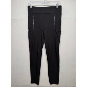 Athleta Headlands Hybrid Trek Tight Pants, Black, Size 4